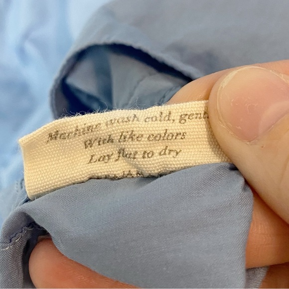 Lake Morning Cotton Mini Dress in Bluebell - Picture 12 of 12